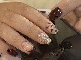 winter nail/momo/梅田